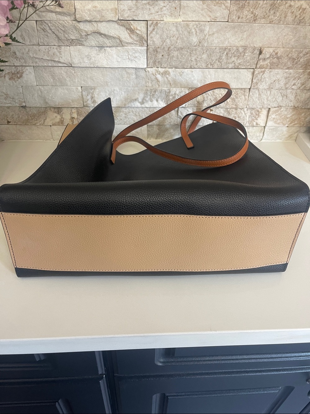 NWOT $485 Marc Jacobs Grind Colorblock Leather Tote Bag - Picture 7 of 11